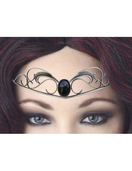 Tiara mit Kristallperlen