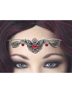 Tiara mit Kristallperlen