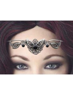 Tiara mit Kristallperlen