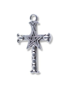 Pentacle kruis hanger