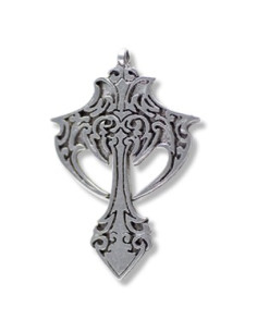 Gotische kruis hanger