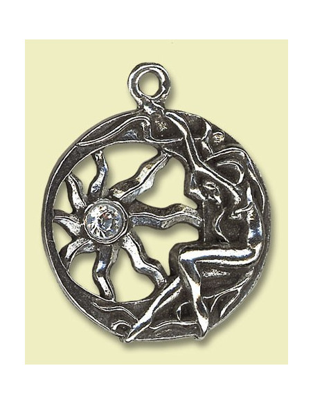Celtic Brigit's Sun Charm Pendant