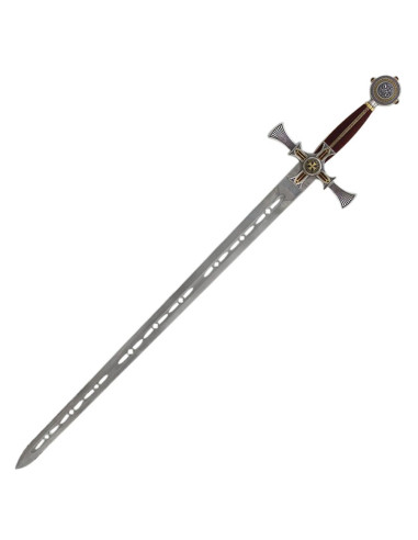tauschiertes Templerschwert