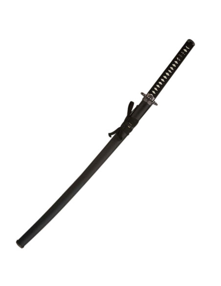 Katana vaina negra rodela grulla