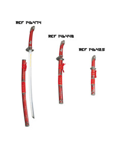 "Katana Serpiente Roja" translates to "Katana Rote Schlange" in German. 2