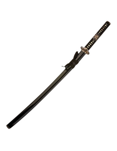 Katana hecha a mano, hoja negra y vaina, Burning Blade, katana real, katana  larga, artesanías, coleccionables -  España