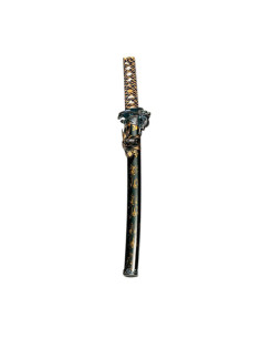 Wakizashi drageskede sort-guld
