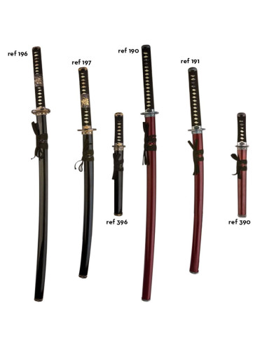 Wakizashi rød skede