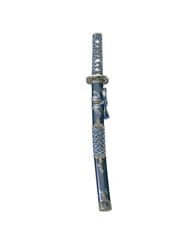 Wakizashi blau-silber