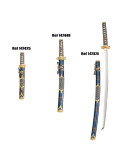 Wakizashi skede blå-guld
