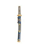 Wakizashi skede blå-guld