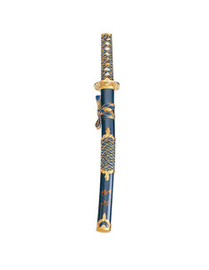 Wakizashi-Scheide blau-gold
