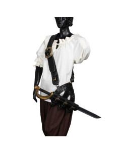 Bandolera pirata cuero