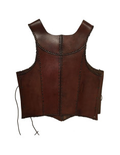 Armadura medieval cuero marrón 2