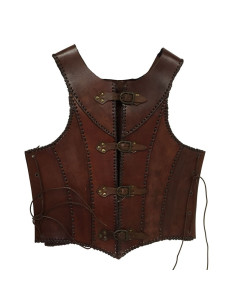Armadura medieval cuero marrón