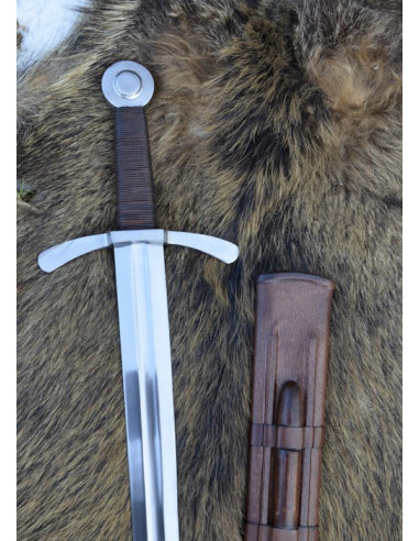 Crusaders sværd med skede, funktionelt