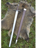 Lang middeleeuws zwaard met schede, functioneel
