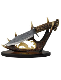 Cuchillo decorativo asta
