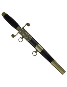 Mittelalterlicher schwarzer Seemannsdolch
