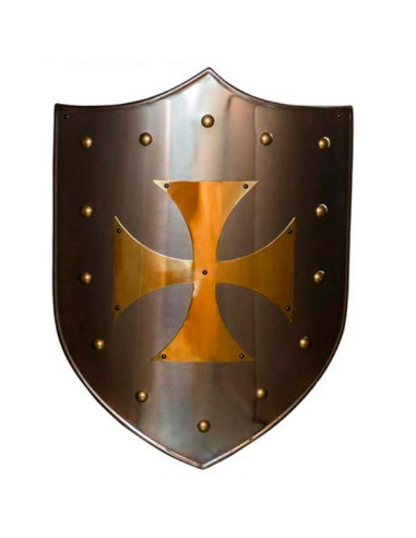 Escudo Cruz Templaria latonado