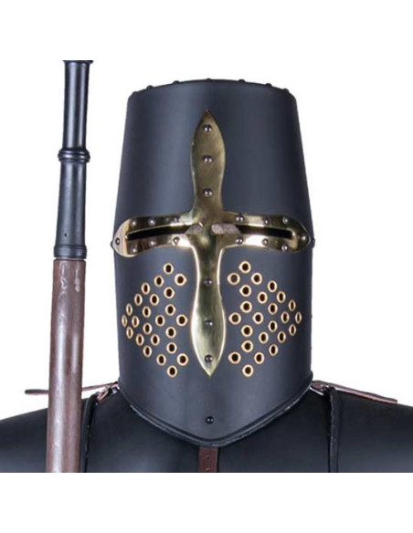 Sort turneringsrustning