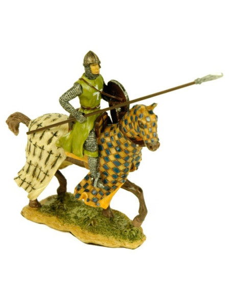 Miniatura templario a caballo Miniatura templario a caballo