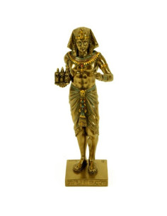 Figura faraón egipcio con tríada