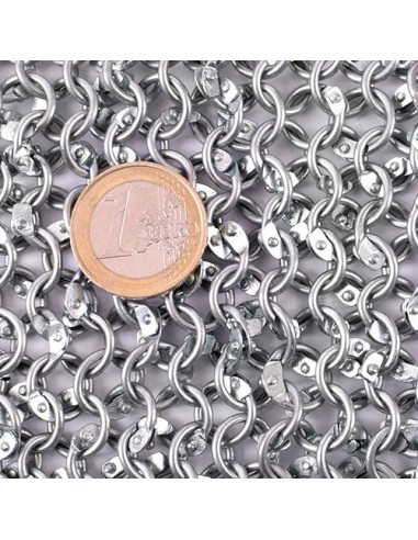 Verzinktes Ringbeutel-Kettenhemd, 9 mm.