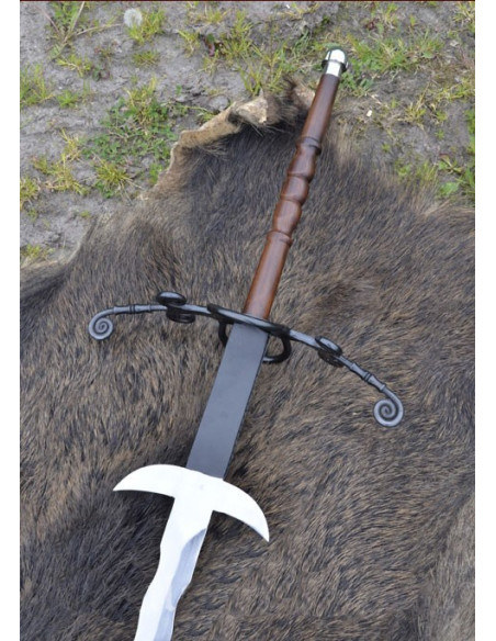 Sværd 2 flammende hænder, 147 cm.