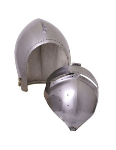 Bacinete alemán con visor, s. XIV 2