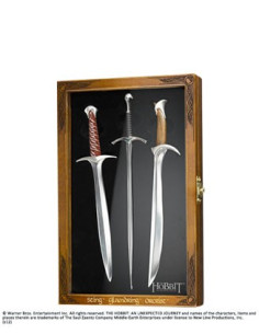 Set 3 abrecartas y cofre, Hobbit
