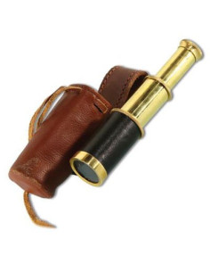 Catalejo con funda de cuero