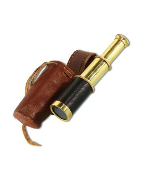 Teleskop mit Ledertasche