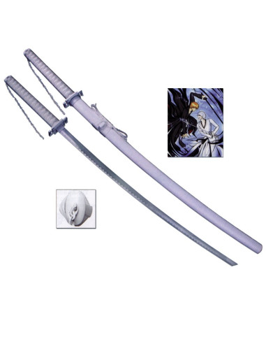 Hvid Zanpakuto hul katana, blegemiddel