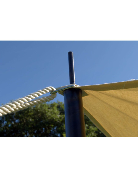 Saksische recreatietent, 5 x 7 meter.