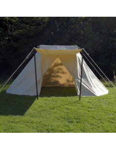 Saksische recreatietent, 5 x 7 meter.