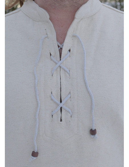 Camisa medieval gruesa cordones