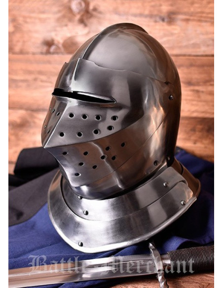 Casco medieval ingles, s. XVI