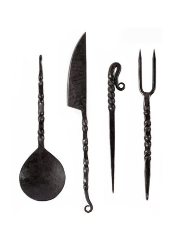 Set cubiertos camping con 4 piezas ⚔️ Tienda Medieval