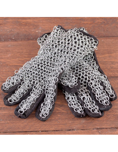 Guantes cota de malla galvanizados
