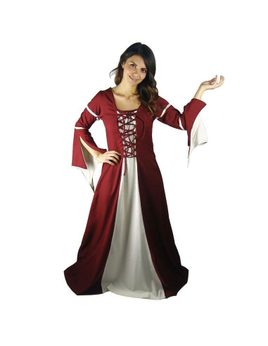 Vestido medieval mujer Bicolor