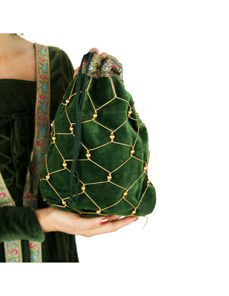 Bolso redecilla mujer noble medieval