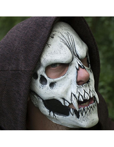 weiße Totenkopfmaske