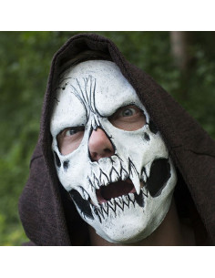 weiße Totenkopfmaske