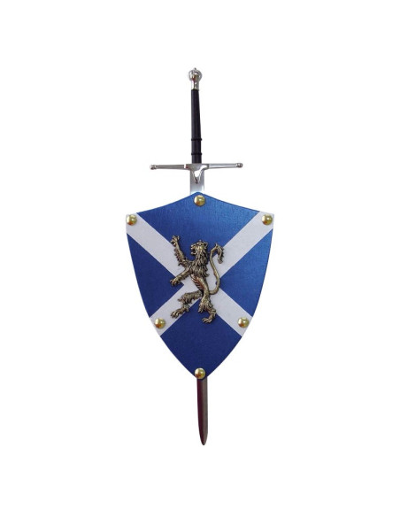 Rampant Lion mini-schild (11x14,5 cm)