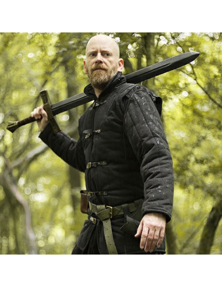 Gambesón medieval negro