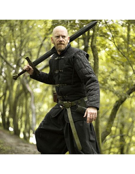 zwarte middeleeuwse garnaal