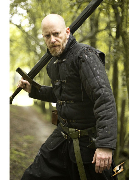 zwarte middeleeuwse garnaal