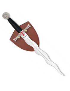 Daga templarios flamigera, plata