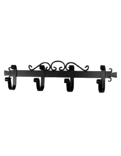 Middeleeuwse smeedijzeren hanger met 4 haken
